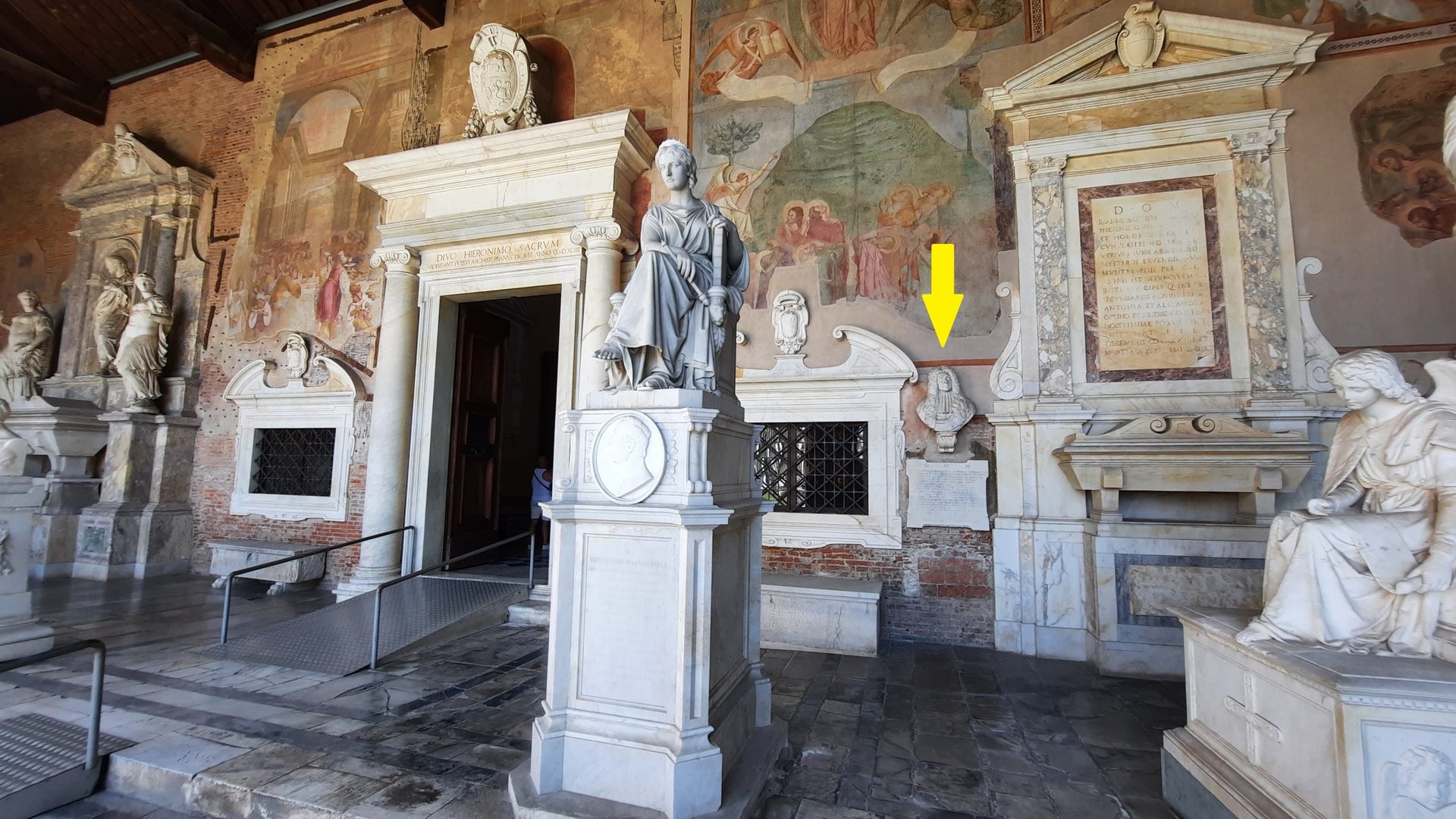 Giannantonio Corazza's funeral monument, Campo Santo, Pisa - 01.jpg